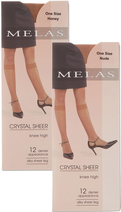 Melas Womens Silky Sheer Knee High - AS-309