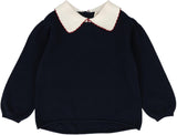 Analogie by Lil Legs Popelin Collection Girls Popelin Knit Sweater - PGKT