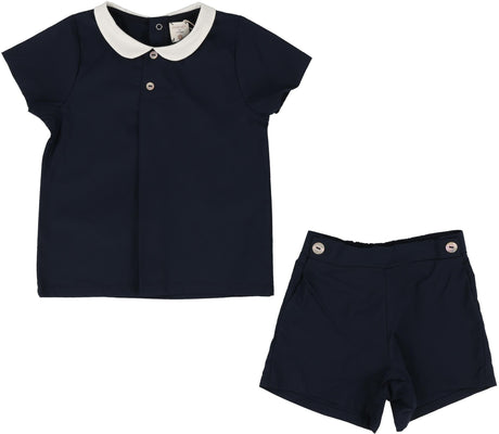 Analogie by Lil Legs Popelin Collection Baby Toddler Boys Popelin Peter Pan Outfit - PPPST