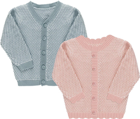 Looms by Ely's & Co. Baby Boys Girls Bubble Knit Cardigan - AWK24-005